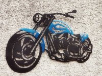 décoration murale moto custom © VIGO Art Métal