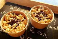 mousse chocolat Maison, croquants cacahu&egrave;tes &copy;cavelier